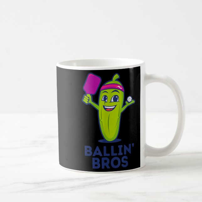 Pickle Ballin’ Bros - Geschenke Freunde, Brüder od Kaffeetasse (Rechts)