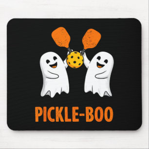 Pickle-boo lustiger Geist Halloween Pickleball Mousepad