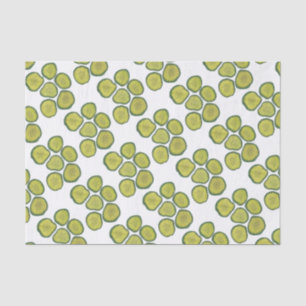 Pickle Chips Green Kosher Dill Pickle Chip Muster Seidenpapier