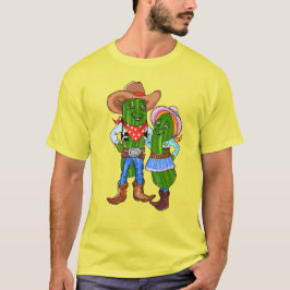 Pickle Cowboy, Gherkin Cowgirl, Dill Cucumber West T-Shirt