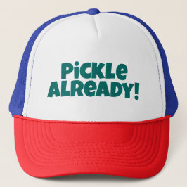 Pickle Déjà ! Casquette de pickleball - Texte vert
