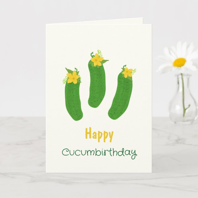 Pickle & Fresh Collection Geburtstag Karte (Kleine Pflanze)