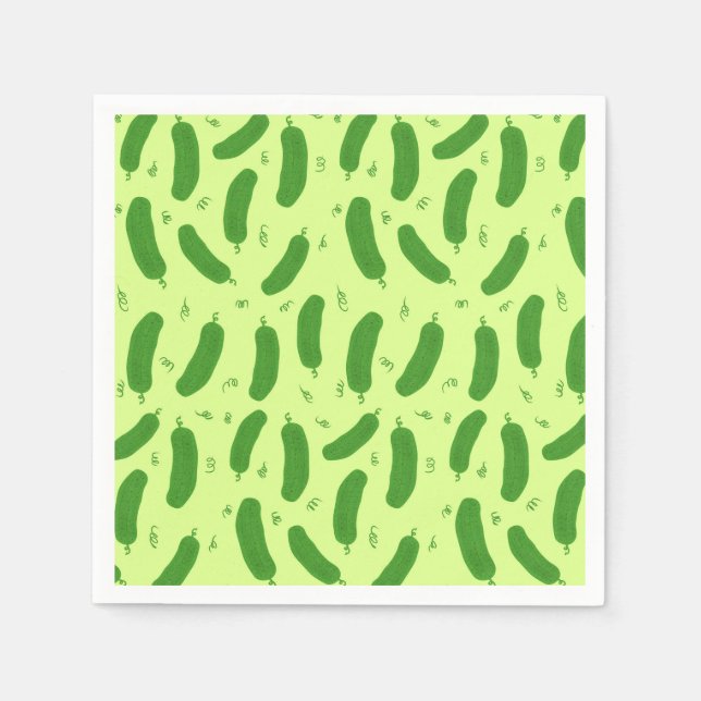 Pickle & Fresh Collection gemustert Serviette (Vorderseite)