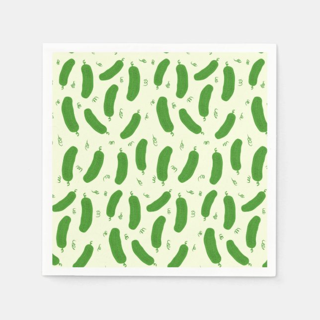 Pickle & Fresh Collection gemustert Serviette (Vorderseite)
