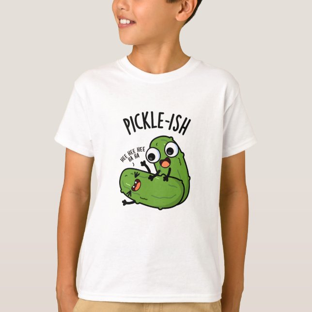 Pickle-ish Ticklish Funny Pickle Puns T-Shirt (Vorderseite)