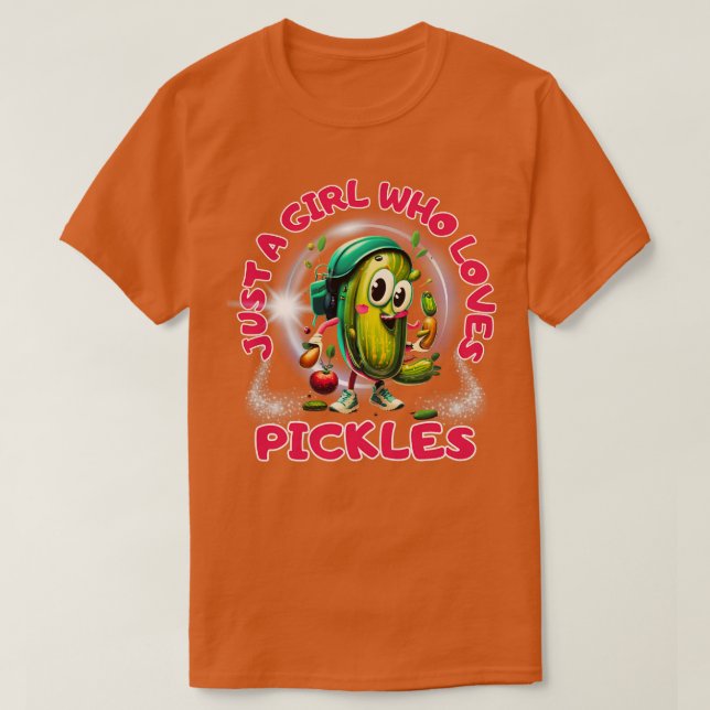 Pickle ist nur ein Mädchen, das veggie pickle Lieb T-Shirt (Design vorne)