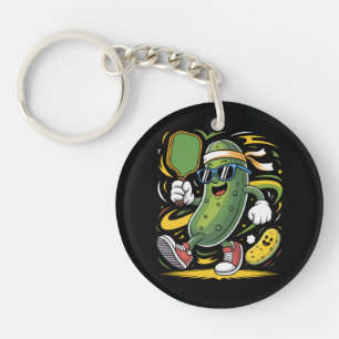 Pickle Jouant au Pickleball