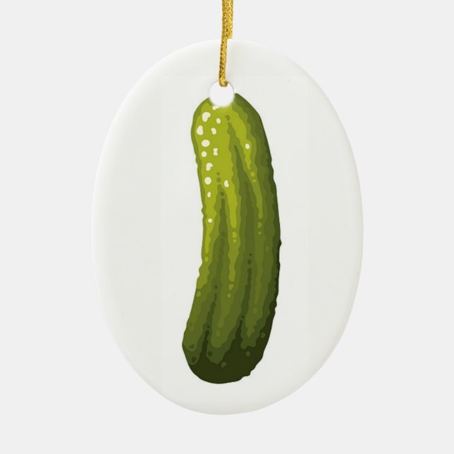 Pickle Keramik Ornament (Vorne)