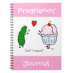 Pickle-Lieben Ice Cream Pregnancy Journal Notizblock