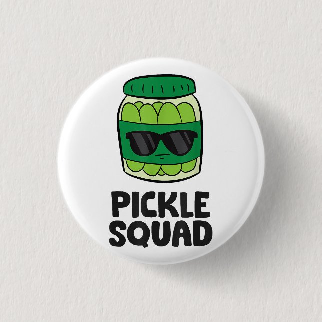 Pickle Lover Team Pickles Funny Pickle Squad Button (Vorderseite)