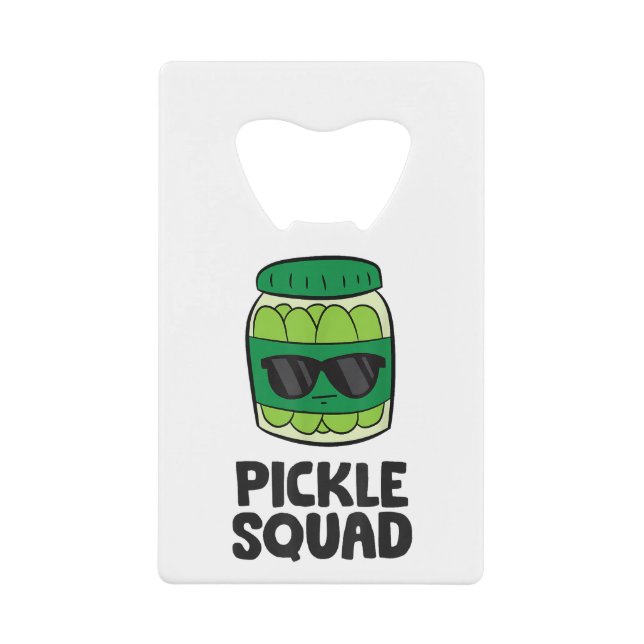 Pickle Lover Team Pickles Funny Pickle Squad Geldbeutel Flaschenöffner (Vorderseite)