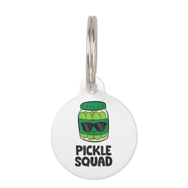 Pickle Lover Team Pickles Funny Pickle Squad Haustiermarke (Vorderseite)