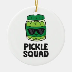 Pickle Lover Team Pickles Funny Pickle Squad Keramik Ornament