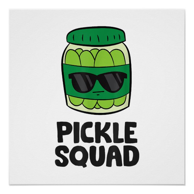 Pickle Lover Team Pickles Funny Pickle Squad Poster (Vorderseite)