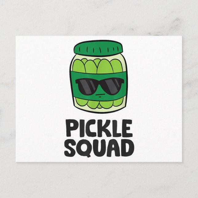 Pickle Lover Team Pickles Funny Pickle Squad Postkarte (Vorderseite)