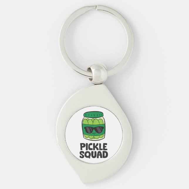 Pickle Lover Team Pickles Funny Pickle Squad Schlüsselanhänger (Vorderseite)