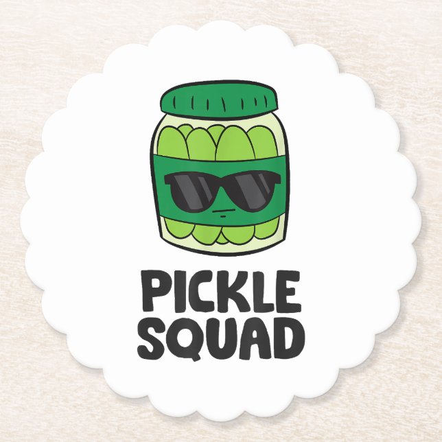 Pickle Lover Team Pickles Funny Pickle Squad Untersetzer (Vorderseite)