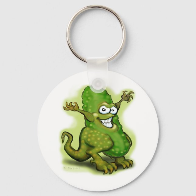 Pickle Monster Schlüsselanhänger (Vorderseite)