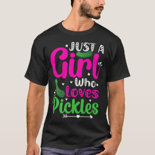 Pickle nur ein Mädchen, das Lieben Pickle Vegan T-Shirt