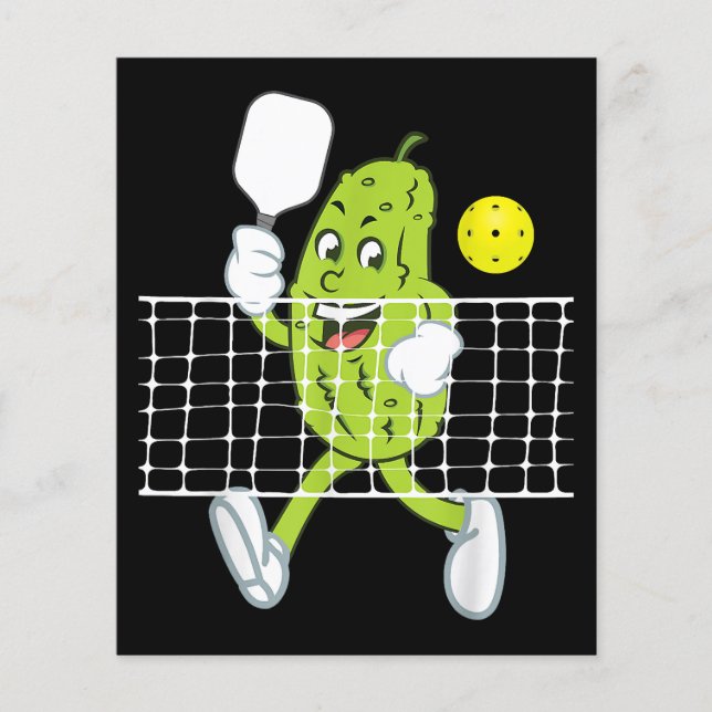Pickle Playing Pickleball - Funny Pickleball Paddl (Vorderseite)