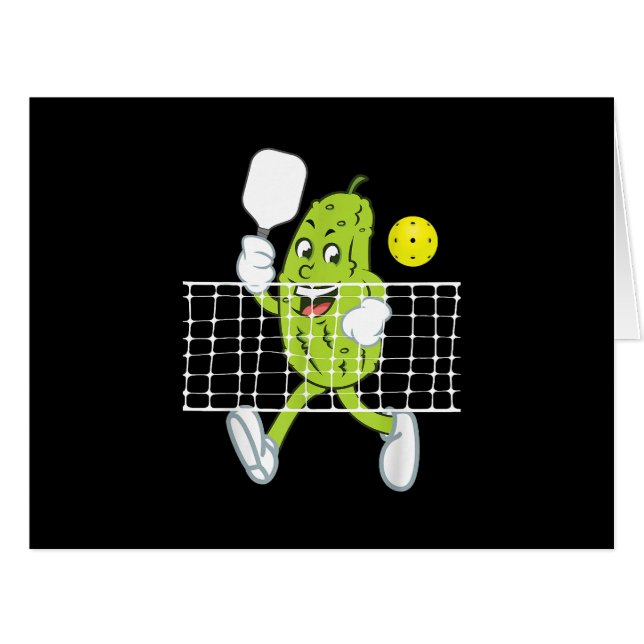 Pickle Playing Pickleball - Funny Pickleball Paddl (Vorderseite (Horizontal))