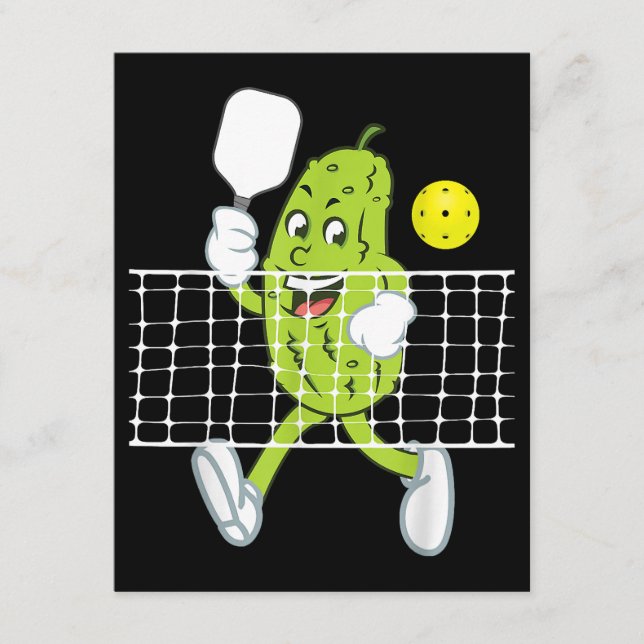 Pickle Playing Pickleball - Funny Pickleball Paddl Begleitkarte (Vorderseite)