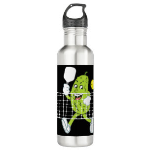 Pickle Playing Pickleball - Funny Pickleball Paddl Edelstahlflasche