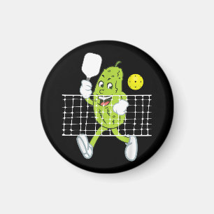 Pickle Playing Pickleball - Funny Pickleball Paddl Magnet