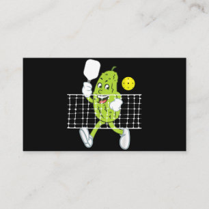 Pickle Playing Pickleball - Funny Pickleball Paddl Visitenkarte