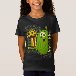 Pickle Power! Niedliche Pickleball-Kinder T-Shirt