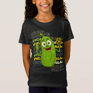 Pickle Power! Niedliche Pickleball-Kinder T-Shirt