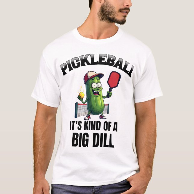 Pickle Power Pickleball Puppe T-Shirt (Vorderseite)