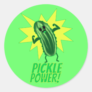 Pickle Power! Runder Aufkleber