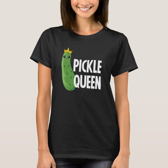 Pickle Queen Niedlich Vegan für Girls T-Shirt (Vorderseite)