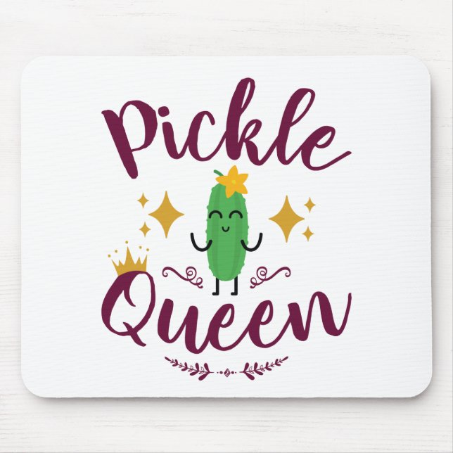 Pickle Queen Pickles Lover Girls Mousepad (Vorne)