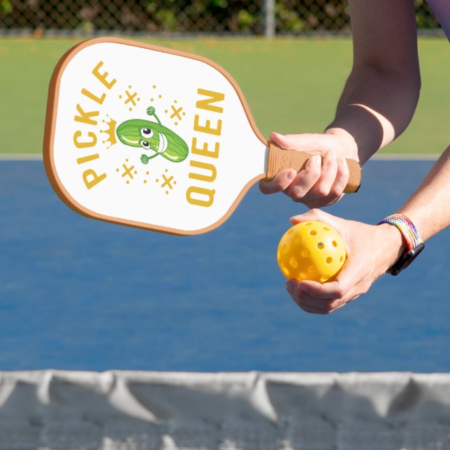 Pickle Queen Typografie Sportzubehör Pickleball Schläger (InSitu)