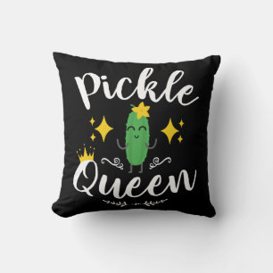 Pickle Queen Women Pickles Lover Kissen