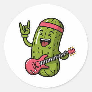 Pickle Rock Star Runder Aufkleber