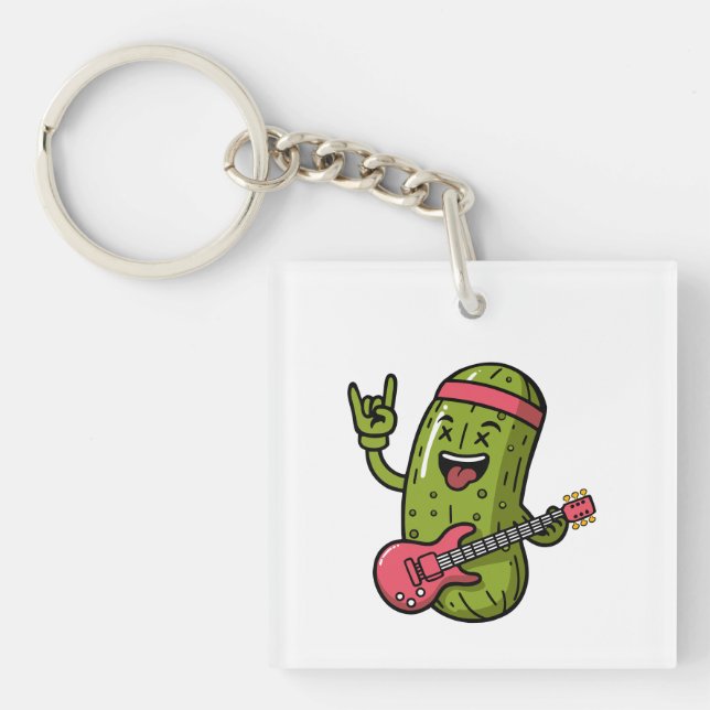 Pickle Rockstar Schlüsselanhänger (Vorderseite)