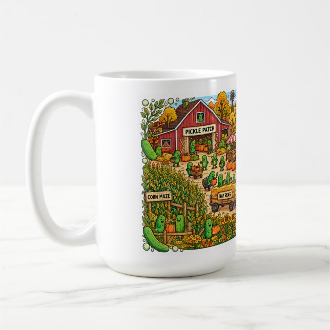 Pickle World – Pickle Patch Erntefest-Tasse Kaffeetasse (Links)
