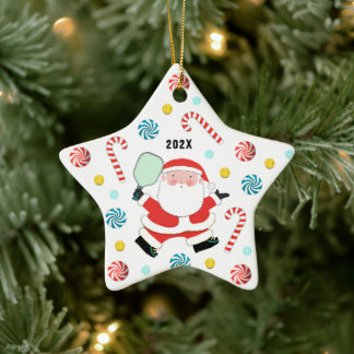 Pickleball 2023 Keepake Keramik Ornament