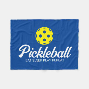Pickleball amant flece couverture avec une citatio