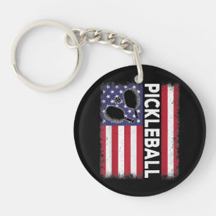Pickleball American Flag Drôle amusant Pickleball