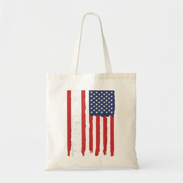 Pickleball American Flag Patriotic USA 894 Tragetasche (Vorne)