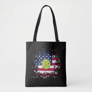 Pickleball American Flag US Racket Paddle Ball Tasche