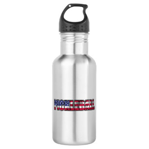 Pickleball Amerikanische Flagge Edelstahlflasche