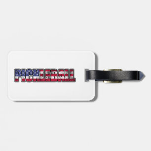 Pickleball Amerikanische Flagge Gepäckanhänger