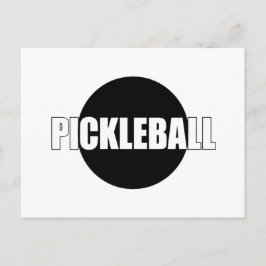 Pickleball-Ankündigungskartendesign schwarz und we Ankündigungspostkarte