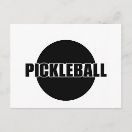 Pickleball-Ankündigungskartendesign schwarz und we Ankündigungspostkarte