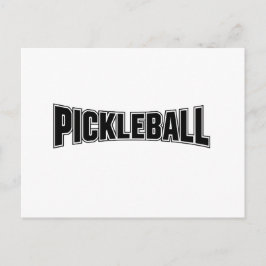 Pickleball-Ankündigungskartendesign schwarz und we Ankündigungspostkarte
